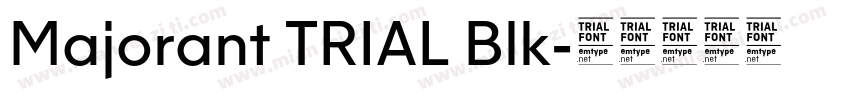 Majorant TRIAL Blk字体转换